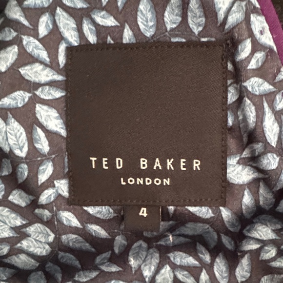 Ted Baker Black and Burgundy Gradient Blazer - Picture 2 of 14